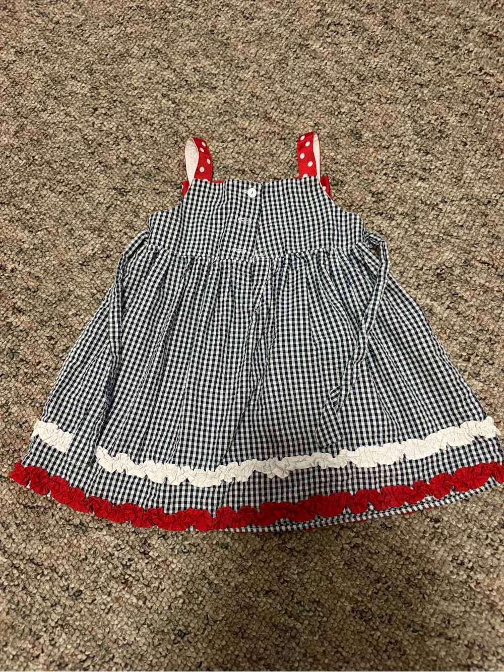 Emily Rose Navy Gingham Dress
